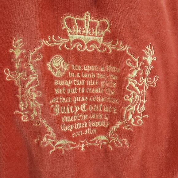 Juicy Couture Pink Tracksuit Sleepwear Size M/L Y2K Pink Melon Matching Pants - Picture 16 of 16